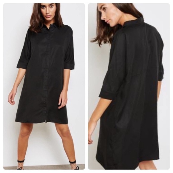 GREY LAB Dresses & Skirts - Grey Lab Black Shirt Dress